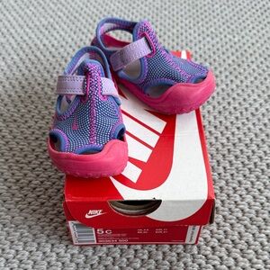 Nike Kids Vibrant Pink and Purple Sandals